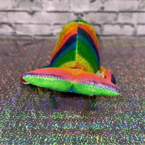 TY Beenie Boo Collection NORI Rainbow Narwhal 9 Inch Plush - Picture 4 of 11
